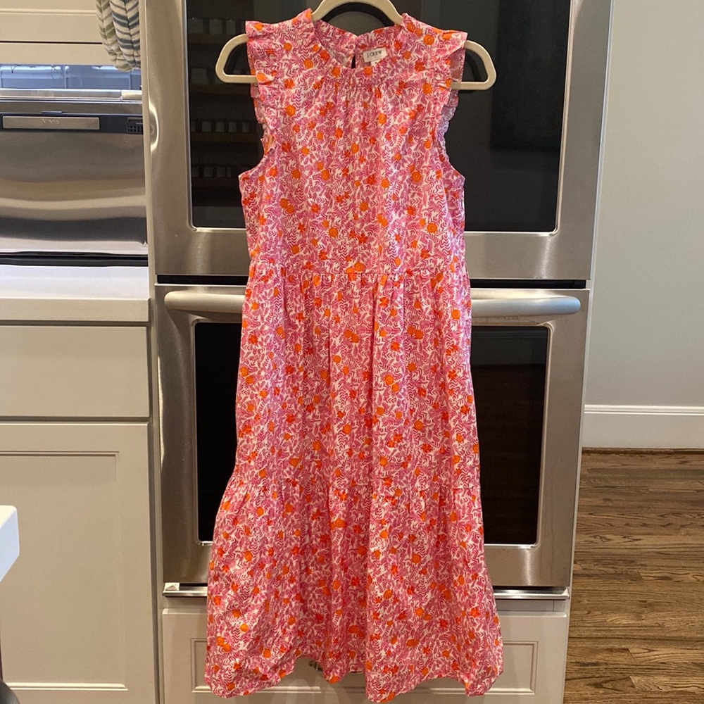 J Crew Floral Tiered Midi size 6